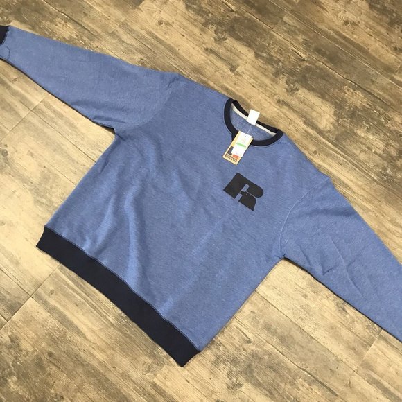 NWT Russell Athletic Big Logo Sweatshirt Pullover Crewneck Men‎ Size Large $60 - Picture 3 of 9